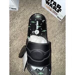 Disney‎ Ground up Star Wars The Mandalorian Baby Yoda Adult Sandal Slides Size 7